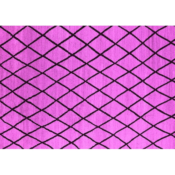 Ahgly Company Indoor Rectangle Oriental Pink Industrial Area Rugs, 2' x 5'