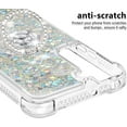 thumbnail image 4 of for Samsung Galaxy S22 Plus Glitter Case with Ring Holder, Bling Sparkle Floating Liquid Soft TPU Cushion Fashion Girly Women Girls Clear Case Cover for Samsung Galaxy S22 Plus  Silver, 4 of 14
