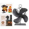thumbnail image 1 of Ventilador de estufa de 4 accionado por calor para chimenea de leña, funcionamiento silencioso duradero Style_A BLESIY Ventilador de estufa alimentado por calor, 1 of 8