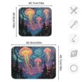 thumbnail image 5 of Yayeee Dish Drying Mat for Kitchen Counter Ultra Absorbent Easy Clean Pad 24x18", Psychedelic Jellyfish, 5 of 7