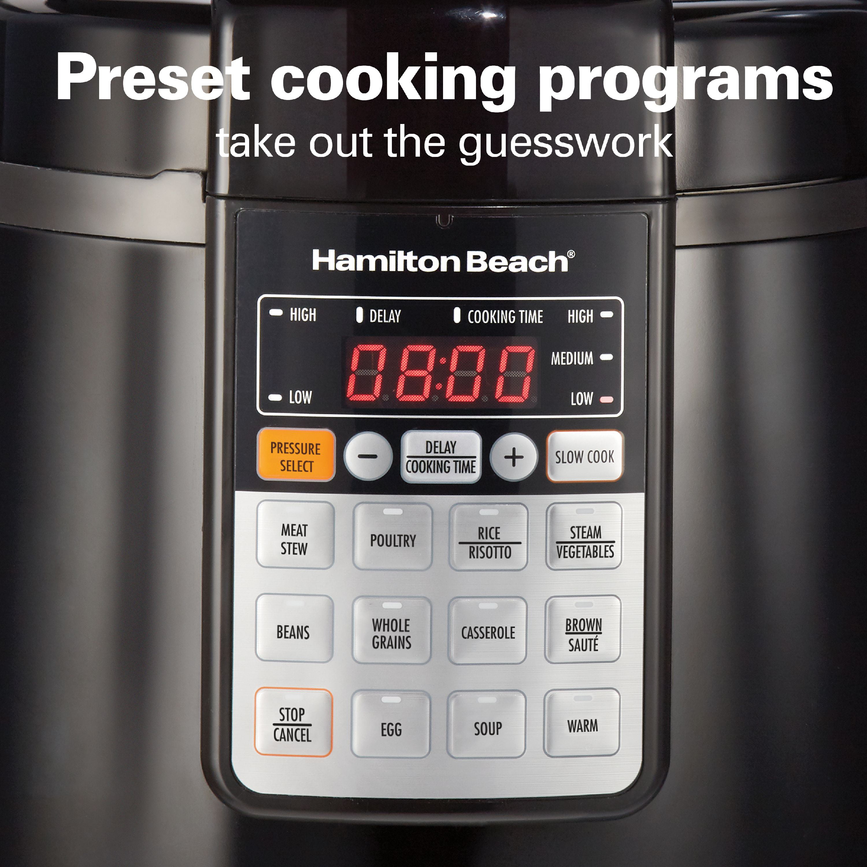 Hamilton Beach 34506 Precision 6 Quart Pressure Cooker pressure cooker,  multi cooker, multi cooker pot, rice cooker 