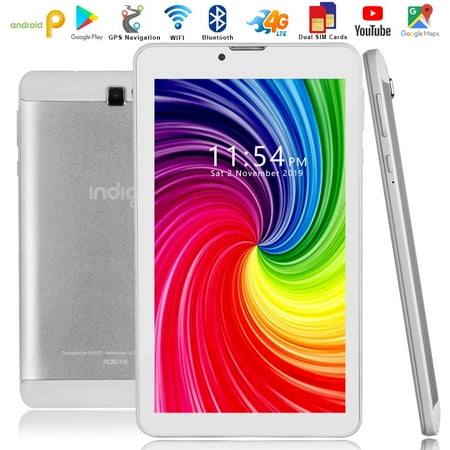 Indigi® NEW! Slim 7in 4G LTE Smart Cell Phone Official Android Pie OS  (Factory (Best Android Phone Under 500)