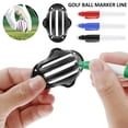 thumbnail image 4 of Duety 4pcs Golf Ball Line Drawing Marker Golf Ball Marker Alignment Kit Golf Ball Marker Stencil Golf Ball Line Marker Tool Kit with 4pcs Golf Ball Marker Pens Golf Accessories Gift, 4 of 9