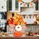 thumbnail image 4 of Decoraciones de Halloween, adornos de Halloween, regalos de Halloween, decoración del hogar de Halloween, adorno de festival de ganancia, corona de hojas de arce, accesorios de calabaza de frutos rojo, 4 of 6