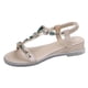 thumbnail image 2 of Bohemian Style Sparkly Flat Sandals for Women – Durable Summer Footwear for Beach, Travel, and Holiday – Comfortable Low Heel Design for Casual, 2 of 3