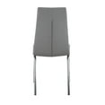 thumbnail image 6 of Milan Becker 36.6" Curved-Back Side Chairs in Gray/Chrome (Set of 4), 6 of 9