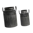 thumbnail image 5 of oshhni Metal Plant Pot Milk Can with Handle Planter Pot for Country Wedding Outdoor Black, 5 of 9