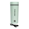thumbnail image 2 of Tnarru Car Heating Cup Car Electric Kettle Leakproof Portable 400ml Car Heated Mug Water Warmer Bottle for Hot Tea Coffee Milk 12V Green, 2 of 8