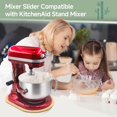 thumbnail image 6 of Mixer Slider Compatible with 5.5-8 QT Kitchen Aid Stand Mixers, Kitchen Countertop Storage Mover Sliding Caddy Mixer Slider Mat for Kitchen Aid Stand Mixer Accessories Attachment, 6 of 7