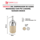 thumbnail image 3 of Dispensador Namaro Design Acero Inox y PVC Caramelo 250 ml, 3 of 4
