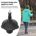 thumbnail image 1 of Quad Walking Canes Replacement Tip 4 Legs Support Walking Stick Base Shock Absorption Anti Slipping for Elderly Avoid Stumbling, 1 of 4