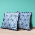 thumbnail image 3 of Amrita Sen Designs CAPL1041FSDS-BL-20x20 20 x 20 in. Medallion Suede Blown & Closed Pillow - Multi Color, 3 of 4