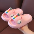 thumbnail image 2 of TOWED22 Girls Slippers Flip Flops Summer Cushion Thick Sole Large Bow Cute Platform Cloud Slides Home Sandals(Pink,10), 2 of 8
