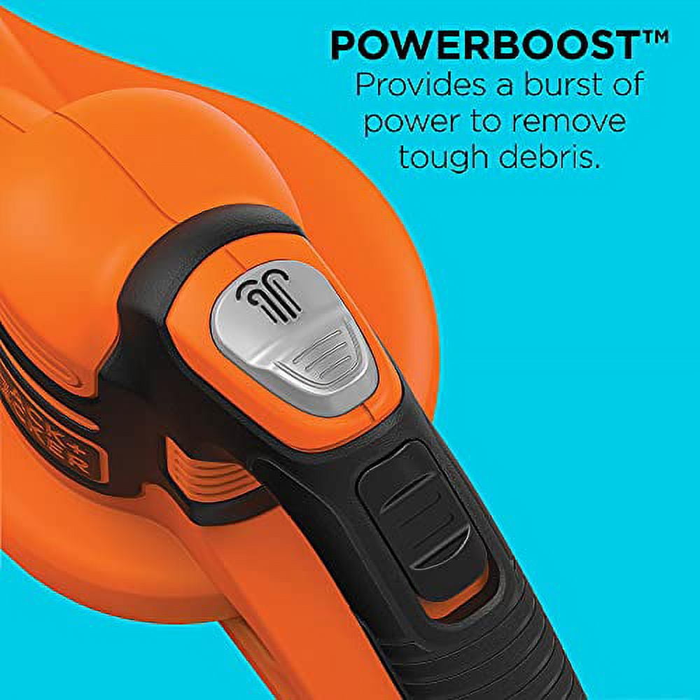 BLACK+DECKER LSW321 20V Max Cordless Sweeper with Power Boost - Black/Red 