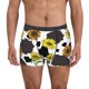 thumbnail image 1 of Balery Black Cow Print With Sunflowers Country Calzoncillos bóxer para hombre, ropa interior de algodón suave y transpirable con cinturilla de nailon-XX-Large, 1 of 5