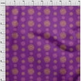 thumbnail image 3 of oneOone Polyester Lycra Fabric Spiral & Floral Block Print Fabric BTY 56 Inch Wide, 3 of 4
