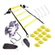 thumbnail image 4 of Juego de entrenamiento de escalera de de 6M, mejora coordinación de fuerza, equipo de entrenamiento de pies, paracaídas de resistencia para baloncesto, fútbol, boxeo Amarillo Sunnimix Escalera de agilidad, 4 of 8