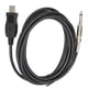 thumbnail image 3 of Cable de guitarra USB, interfaz USB macho a mono macho de 6,35 mm, cable de guitarra eléctrica para grabación de instrumentos y canto, 3 m/9,8 pies, 3 of 12
