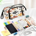 thumbnail image 5 of Fish Mouth Pencil Bag 9.45*3.74*5.9 Inches Pencil Bag Pencil Case Pencil Box Makeup Bag Suitable for Office and Study Colorful Pretty Little Fish Seamless, 5 of 7