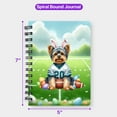 thumbnail image 5 of Happy Easter Hello Spring Yorkshire Terrier Playing Football Spiral Bound Journal Yorkie Dog Lover Gifts 5x7in Spiral Notebook - 13003, 5 of 5