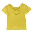 thumbnail image 6 of hoksml Girls' Summer Short Sleeve T-Shirts Back Bow Cutout Crew Neck Casual Tees Multi Color Options for School and Daily Wear, 6 of 8