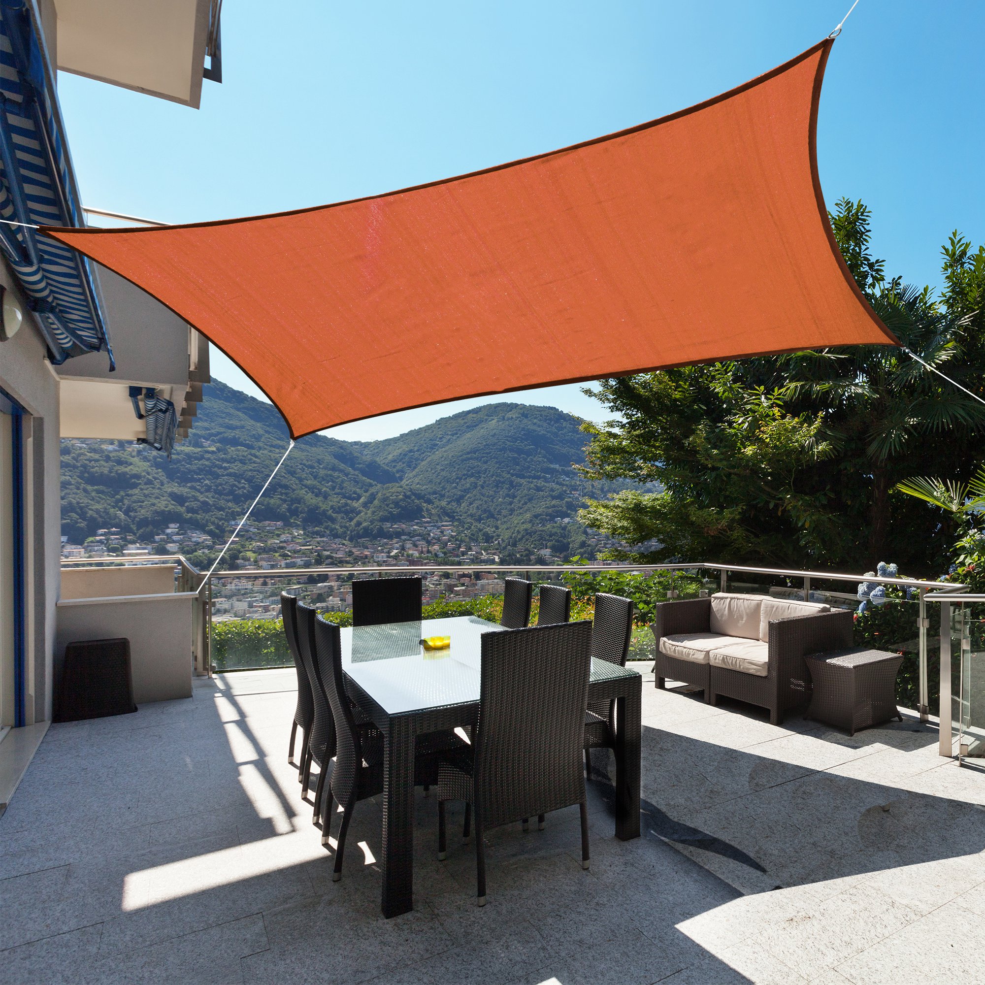 Everyday low prices Quick delivery 20' 300D Sun Shade Sail Canopy Patio