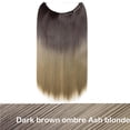 thumbnail image 2 of Fil Transparent Invisible Sans Clip Extensions de Cheveux Lisses Ondulées Bouclées Cheveux Synthétiques, 2 of 5
