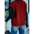 thumbnail image 5 of Asyoly Womens Winter Cable Knitted Sweater Vest V Neck Sleeveless Casual Sweaters Tops, 5 of 5