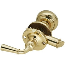 National Hardware V1953 Series N100-047 Storm Door Latch, Zinc, Brass, 7/8 to 1-3/8 in Thick Door