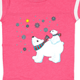 thumbnail image 4 of Inktastic Christmas Polar Bear and Cub with a star Boys or Girls Baby Bodysuit, 4 of 5
