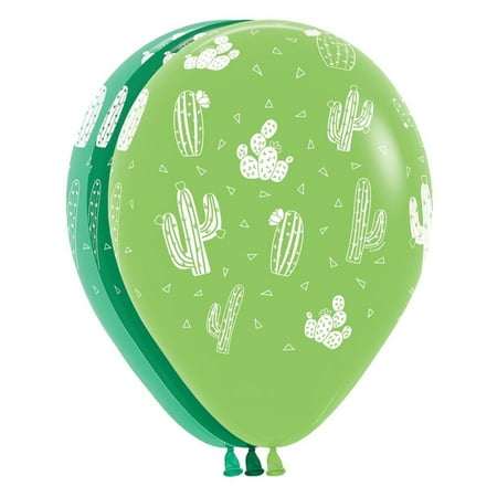 11 inch Sempertex Cactus Latex Balloons - Pack of 50 - Party Supplies Decorations