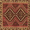 thumbnail image 1 of Ahgly Company Indoor Square Persian Brown Traditional Area Rugs, 4' Square, 1 of 4