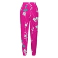 thumbnail image 4 of Sweatpants for Women Fall and Winter Elastic Waisted Casual Print Loose Joggers Comfy Ankle Pants, 4 of 5
