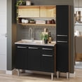 thumbnail image 2 of Mueble de Cocina Compacta Madesa 137cm con Tarja Emilly, 2 of 9