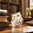 thumbnail image 4 of Mini Owl Ornament Crystal Gravel Handcrafted Figurine, Unique Stylish Compact Versatile Accent Decor Piece, Sentimental Gift Trinket for Interior Living Space Automobile Interior Display, 4 of 7