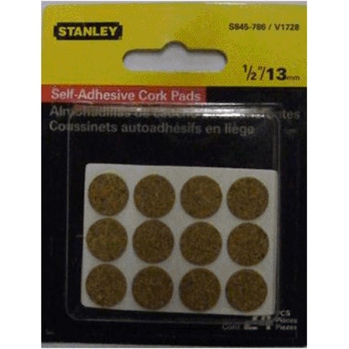 845786 1/2" Brown SelfAdhesive Cork Pads