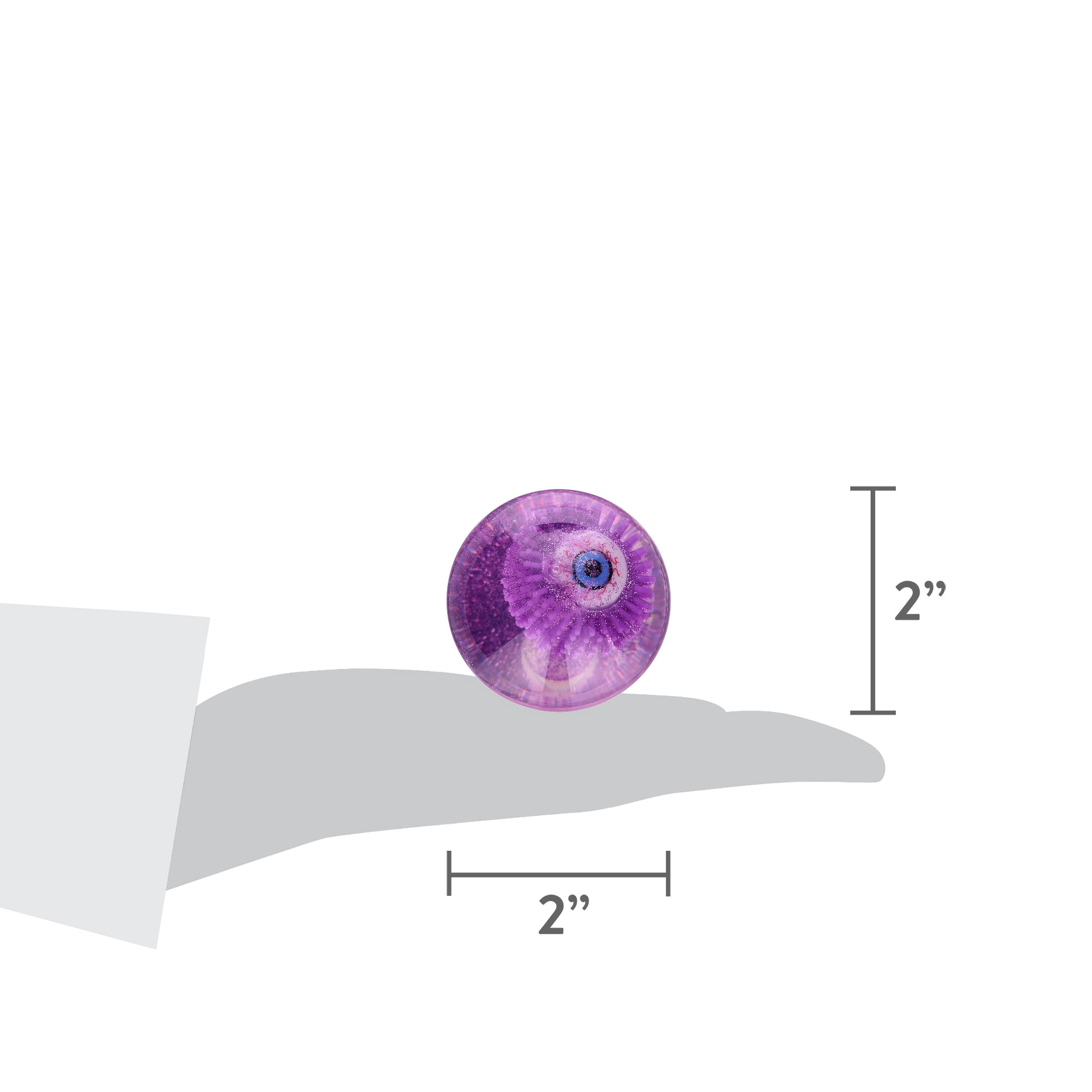 Light-Up Eyeball Bouncy Ball Party Favor, Purple, Halloween by Way To Celebrate