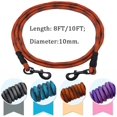 thumbnail image 5 of NANAHuang8 FT/10 FT Dog Tie Out/Check Cord, Heavy Duty Nylon Rope Training Leash, 3/8 Inch Thick Dog Tether for Indoor or Outdoor Walking, Camping, Hiking, Playing (3/8" x 8ft, Blue Black), 5 of 8