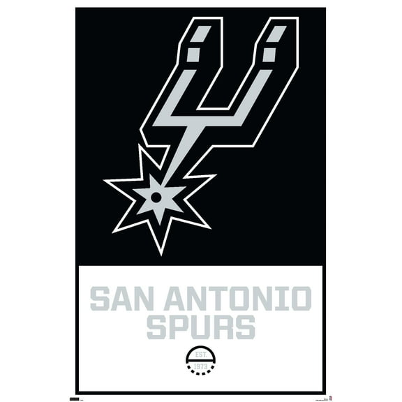 NBA San Antonio Spurs - Logo 21 Wall Poster, 22.375" x 34"