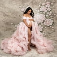 thumbnail image 2 of Off-shoulder Morning Gowns Multi-color Maternity Photo Clothing, 2 of 3