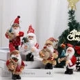 thumbnail image 2 of Nuevo colgante de muñeco de Papá Noel de pie de tela de dibujos animados, adorno navideño, adorno de mesa, decoración navideña, 2 of 5
