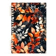 thumbnail image 2 of Watercolor Floral Leaves Notebooks 2 Pcs 1-subject Journal 60 Sheets A5 College Ruled Paper Detachable Ring 8.3"x5.7", 2 of 8