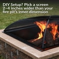 thumbnail image 4 of Sunnydaze 31" Square Steel Mesh Fire Pit Spark Screen, 4 of 10