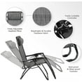 Devoko 2 PCS Zero Gravity Chair Outdoor Lounge Patio Chair Camp