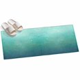thumbnail image 2 of Aqua Teal Mosaic Washable Runner Rugs 2'x6', Minimalist Abstract Hexagonal Grid Soft Gradient Washable Runner Rug Non-Slip Sturdy Edge Binding Carpet for Bedside Hallway Runner Kitchen Galley, 2 of 9
