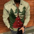 thumbnail image 4 of Seeotter Men Women Button Down Shirts Christmas Long Sleeve Funny Ugly Xmas Graphic Blouse Casual Shirts Holiday Tee, 4 of 7