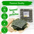 thumbnail image 3 of Fusion Select Roasted Seaweed Sheets for Sushi Rolls - Japanese Nori Sheets For Sushi 50 Full Sheet, 3 of 8