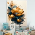thumbnail image 2 of Designart Orange And Blue Crocus Flowers I Canvas Wall Art, 2 of 5
