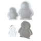 thumbnail image 1 of Lovely Designs Sturdy Silicone Mold for Candle and Soap Crafting Portable for Penguins Handmade Gifts and Ornaments, 1 of 4