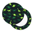 thumbnail image 2 of Easygdp Dinosaurs Print Easy To Install Bar Stool Covers&Stool Covers Round&Elastic Stool Cover, Barstool Covers,Washable&Bottom With Elastic Edge-14 inch, 2 of 7